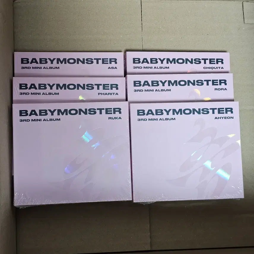 [BUNJANG] BABYMONSTER CHOM Jewel Set (6 Versions) / (미개봉) 베이비몬스터 춤(CHOOM) Jewel 6종 세트 판매