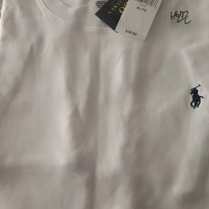 [SOLD OUT] 폴로 랄프로렌 흰색 반팔 pk 티셔츠 XL/TG