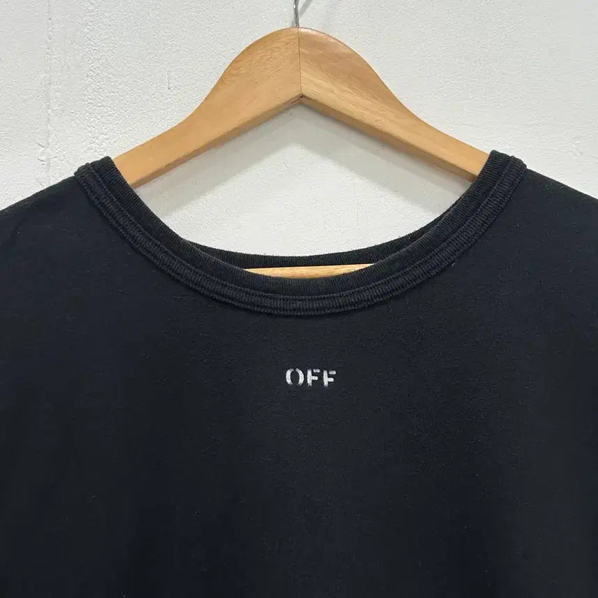 [SOLD OUT] [M] 오프화이트 빅 체커보드 반팔티 블랙
