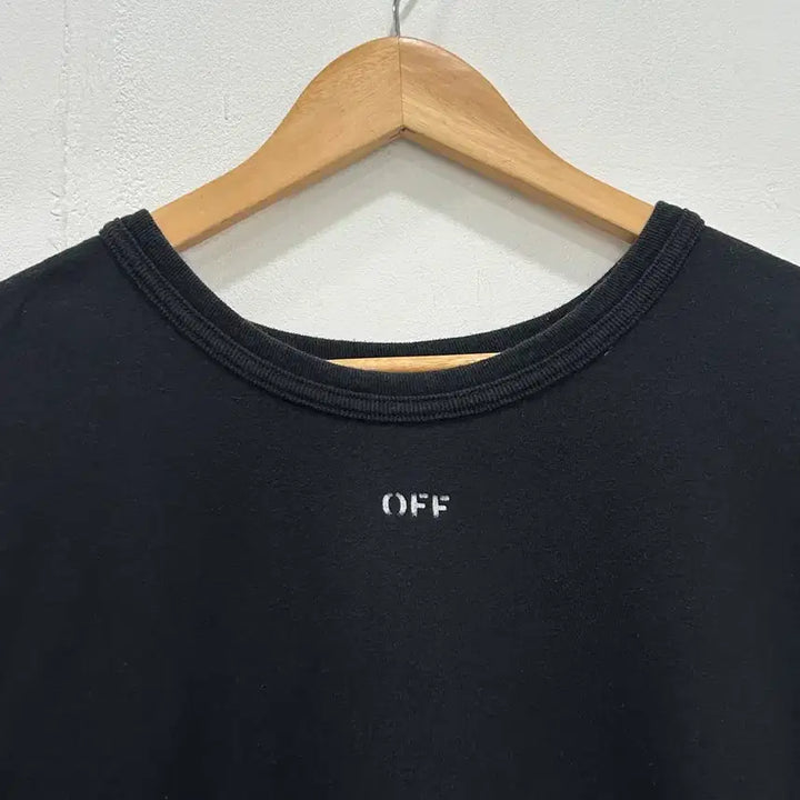 [SOLD OUT] [M] 오프화이트 빅 체커보드 반팔티 블랙