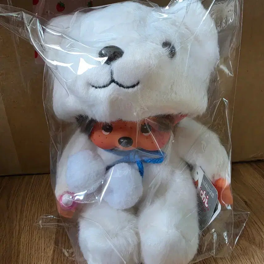 [BUNJANG] Monchhichi Classic Animal Series Polar Bear Version / 몬치치 고전 애니멀 시리즈 북극곰 버전