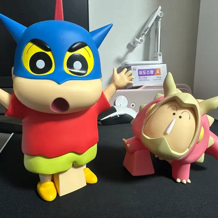 [BUNJANG] Crayon Shin-chan Action Mask Shin-chan &amp; Misae Figure Set / 짱구 맹구 피규어