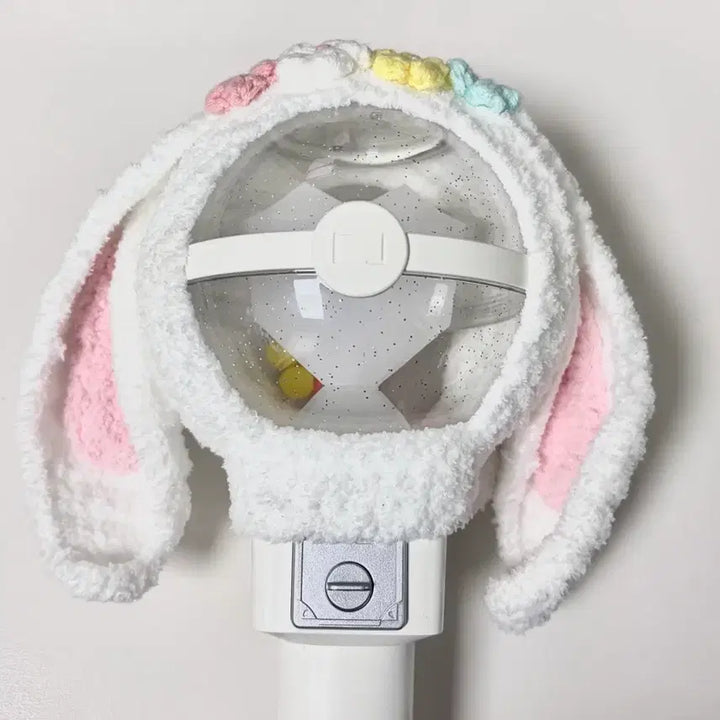 [BUNJANG] Park Ji Hoon Handmade Crochet Lightstick Cover (Robear Version) / 박지훈 응원봉 커버 뽑봉 케이스 핸드메이드 뜨개 옷 롭이어 커스텀 포카