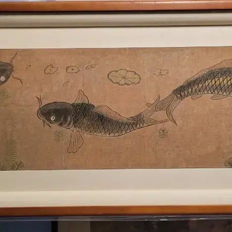 [BUNJANG] Joseon Dynasty Folk Painting "Three Carp" / 조선시대 민화 출어도 150년