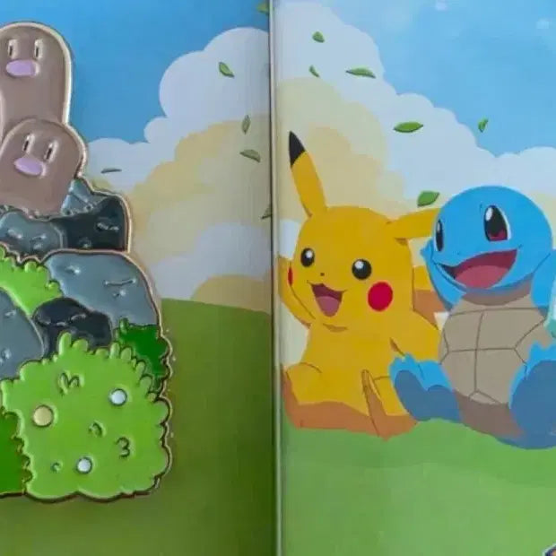 [BUNJANG] Isak Toast Pokemon Dactrio Badge with Shopping Bag / 새쇼핑백포함)이삭토스트 포켓몬 뱃지 닥트리오