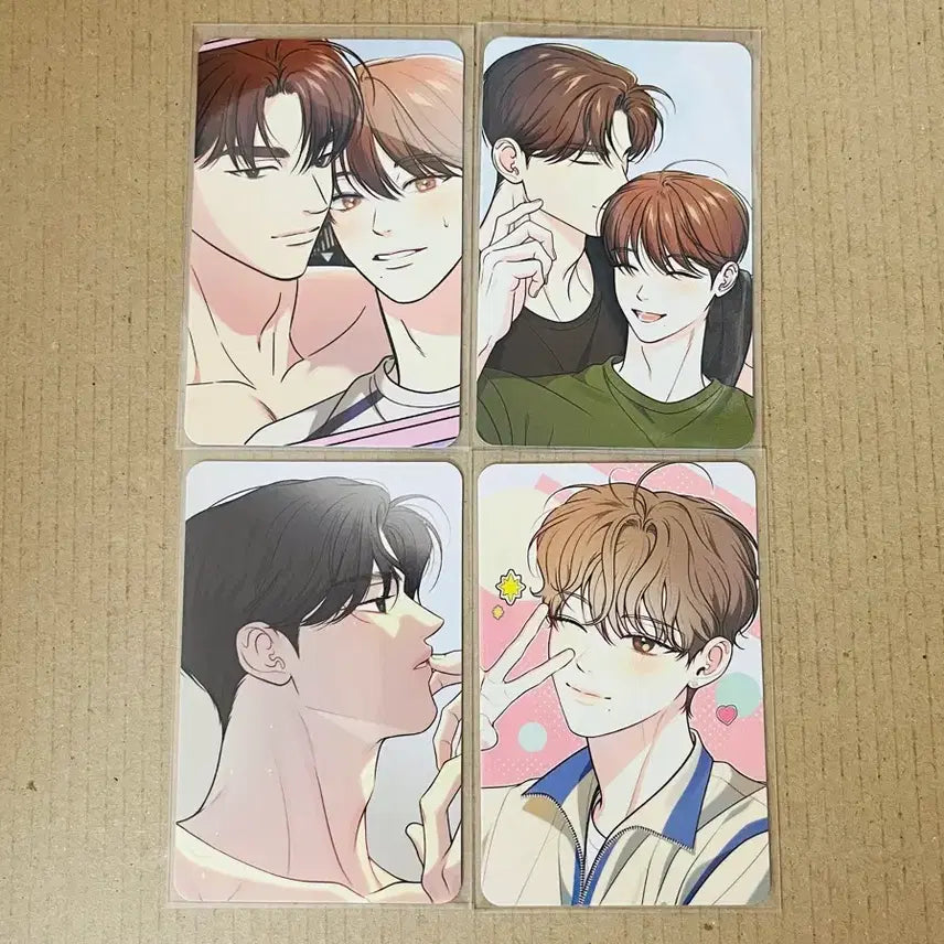 [BUNJANG] Secret Relationship Resin Comics Photocard Set (4 pcs) / 레진코믹스 비밀한연애 포토카드 4장
