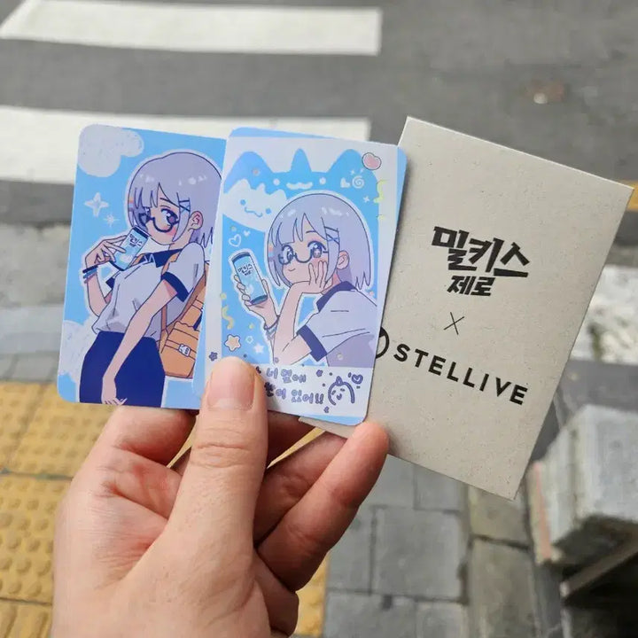 [SOLD OUT] 스텔라이브 아야츠노 유니 밀키스 콜라보 스페셜+일반 포토카드 포카 세트