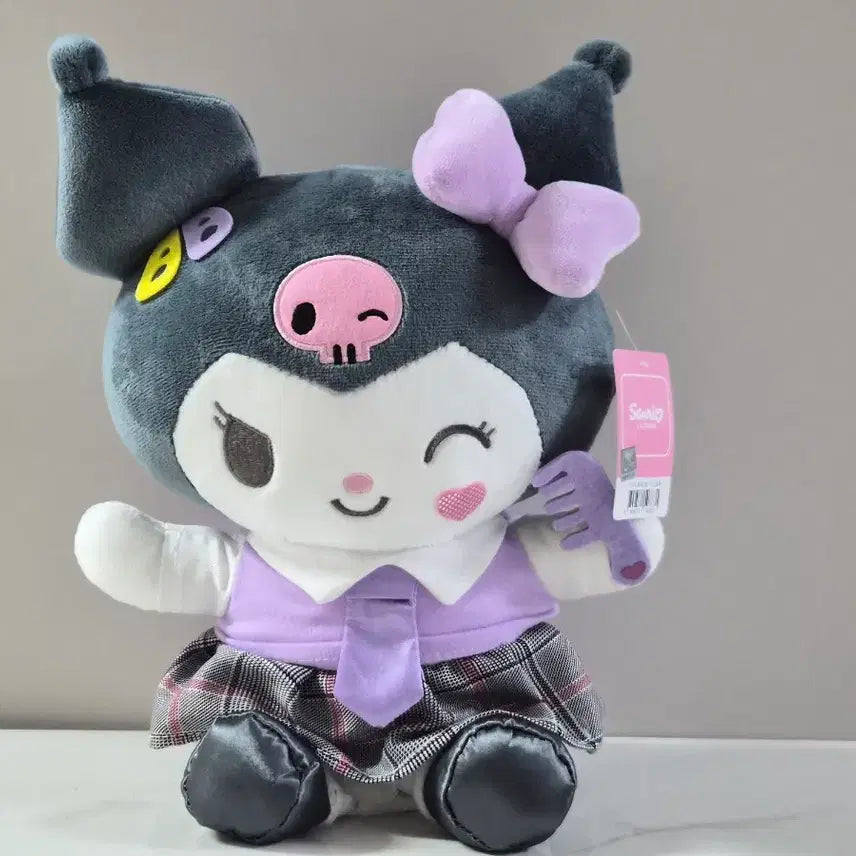 [BUNJANG] Sanrio Kuromi Kitsch School Look Doll / 산리오 정품 쿠로미 키치스쿨록 인형 판매합니다