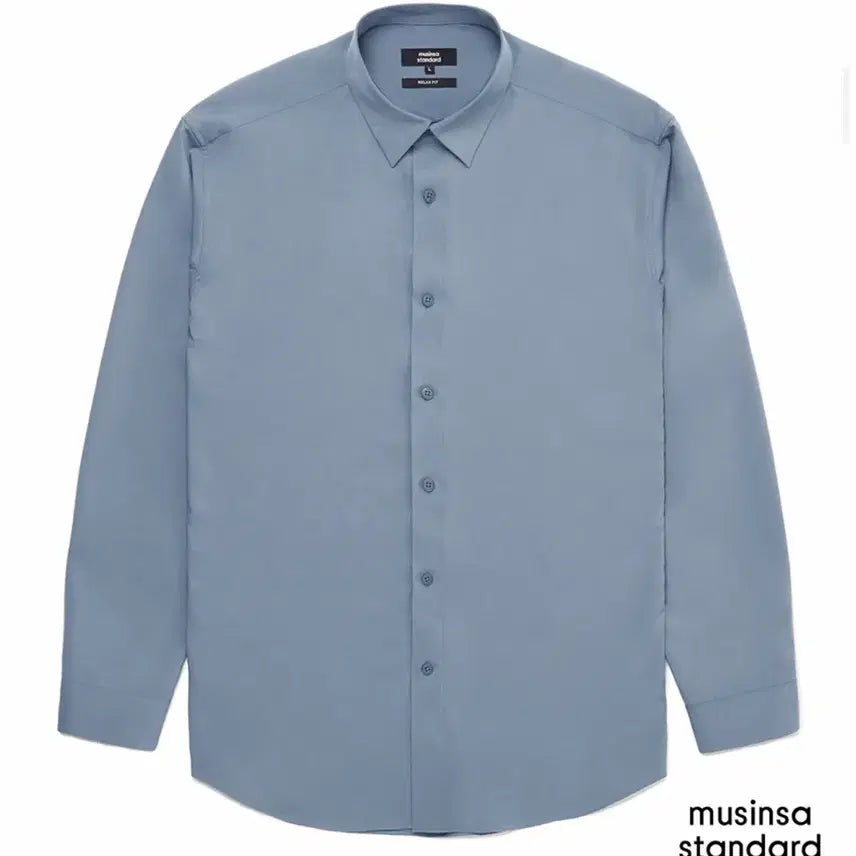 [SOLD OUT] 무신사스탠다드 릴렉스 핏 실키 셔츠 L