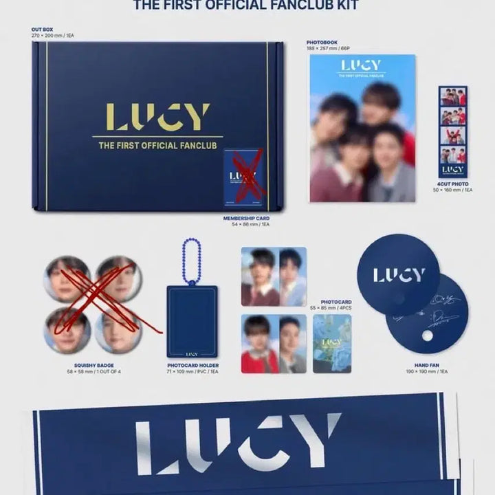 [BUNJANG] LUCY Walwali Fanclub 1st Kit (Partial Set) / 루시 왈왈이 팬클럽 1기 키트