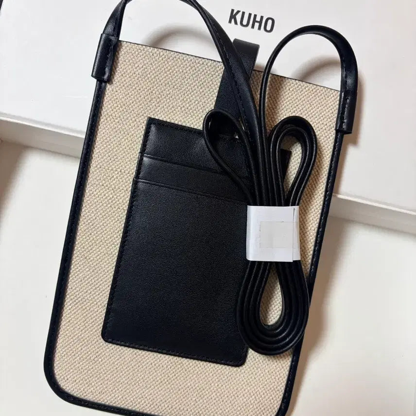 [BUNJANG] KUHO Canvas Crossbody Bag with Card Holder / 구호 KUHO 캔버스 크로스백 카드지갑,여권도 ok