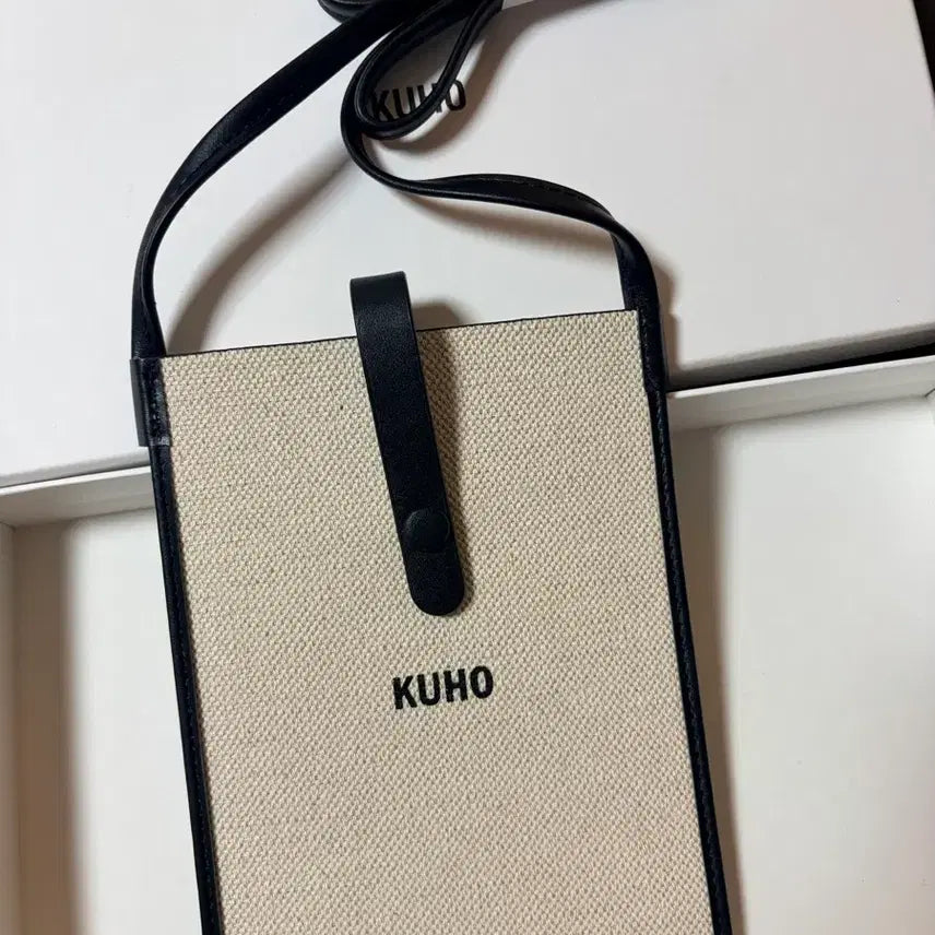 [BUNJANG] KUHO Canvas Crossbody Bag with Card Holder / 구호 KUHO 캔버스 크로스백 카드지갑,여권도 ok