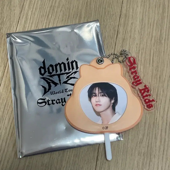 [BUNJANG] Stray Kids Dominate Han JISEONG Uchiwa Keychain / 스키즈 도미네이트 한쿼카 지성 우치와 키링