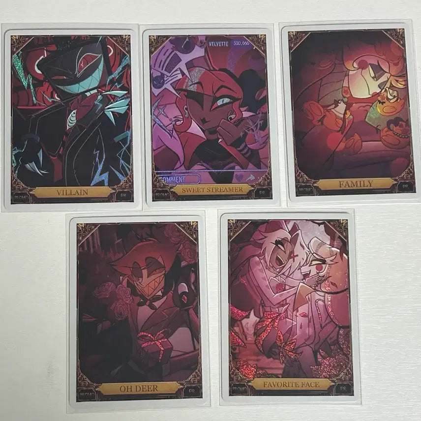 [SOLD OUT] 해즈빈호텔 비공식 포일 카드 굿즈 일괄 판매