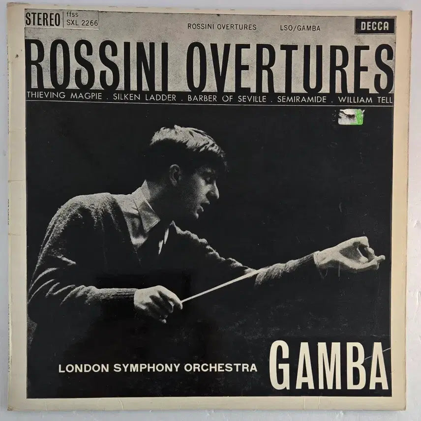 [BUNJANG] Decca SXL 2266 Pierino Gamba - Rossini Overtures (UK ED2 WB) / Decca SXL 피에리노 감바 - 로시니 서곡집 (ed2, WB)