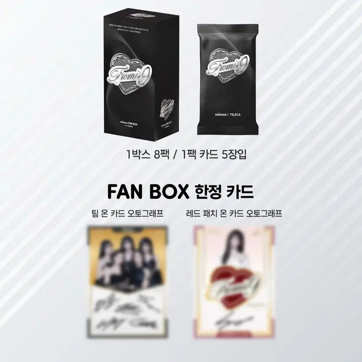 [BUNJANG] fromis_9 TELECA Trading Card Pack/Fanbox Proxy Purchase Service / 프로미스나인 6월7일 TELECA 트레카 팩/팬박스 현장 대리구매
