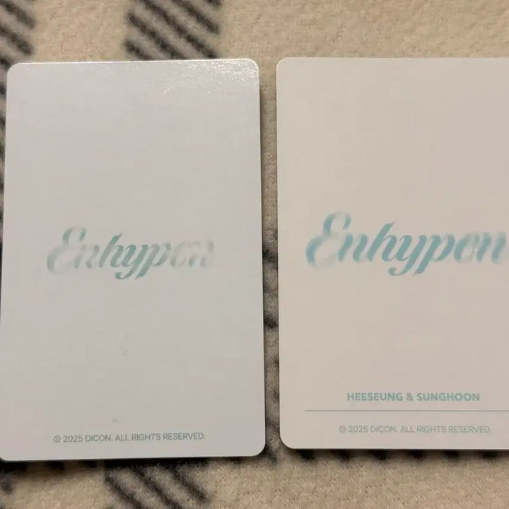 [BUNJANG] ENHYPEN Heeseung Sunghoon 2025 DICON Unit Photocard / 희승 성훈 2025 디아이콘 유닛 포카