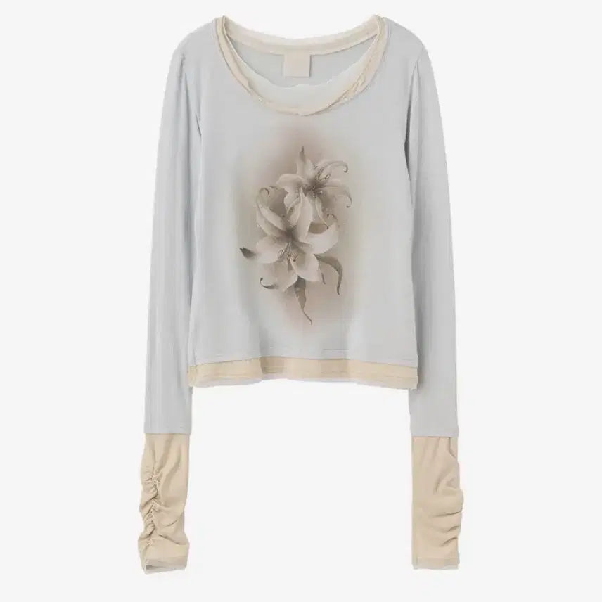 [BUNJANG] Sculptor Triple Layered Long Sleeve Tee Pale Blue / 스컬프터 롱슬리브Triple Layered L/S Tee Paleblue