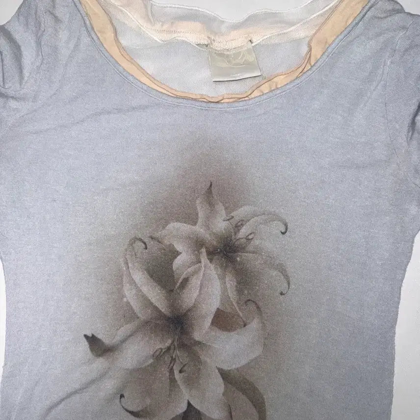 [BUNJANG] Sculptor Triple Layered Long Sleeve Tee Pale Blue / 스컬프터 롱슬리브Triple Layered L/S Tee Paleblue