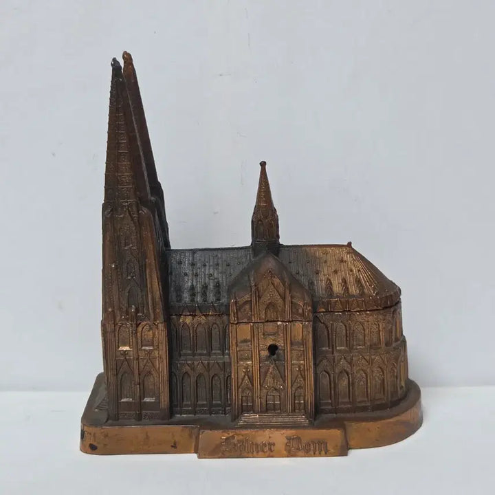 [BUNJANG] 1950s German Cologne Cathedral Large Iron Music Box / 독일 퀼른 대성당 철 덩어리 오르골 프랑스 스위스