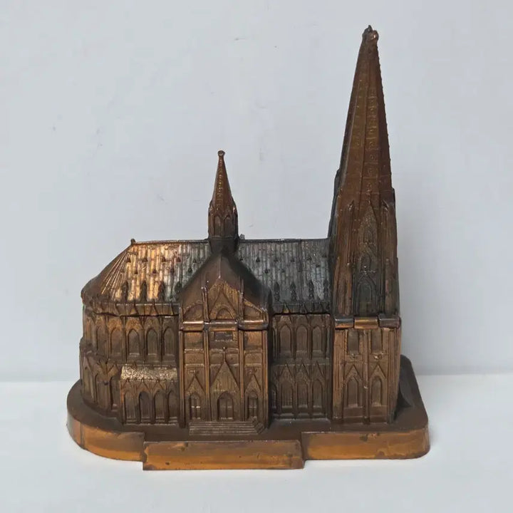 [BUNJANG] 1950s German Cologne Cathedral Large Iron Music Box / (일부 불우이웃돕기) 독일 퀼른 대성당 철 덩어리 오르골 프랑스 스위스