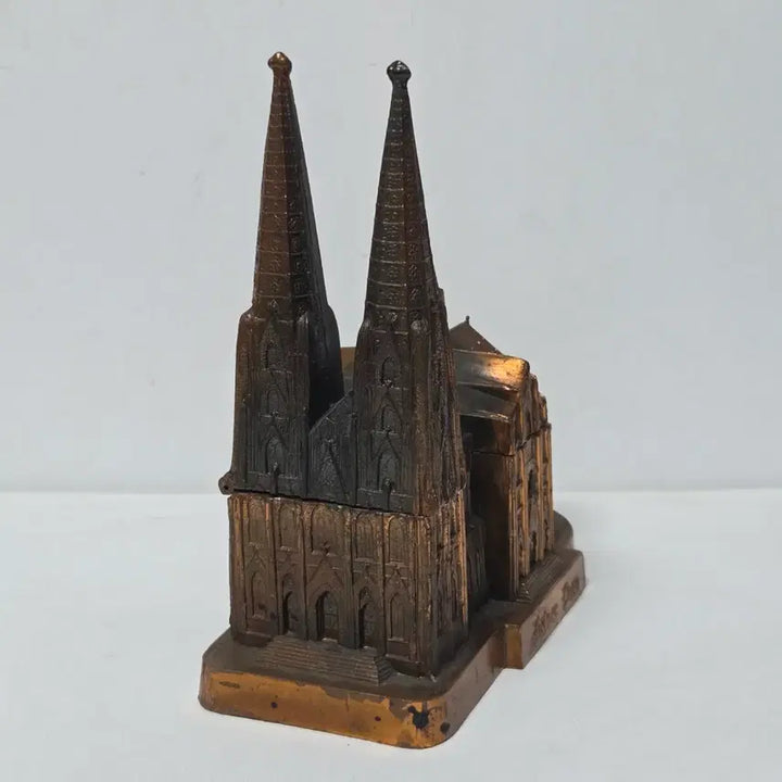 [BUNJANG] 1950s German Cologne Cathedral Large Iron Music Box / 독일 퀼른 대성당 철 덩어리 오르골 프랑스 스위스
