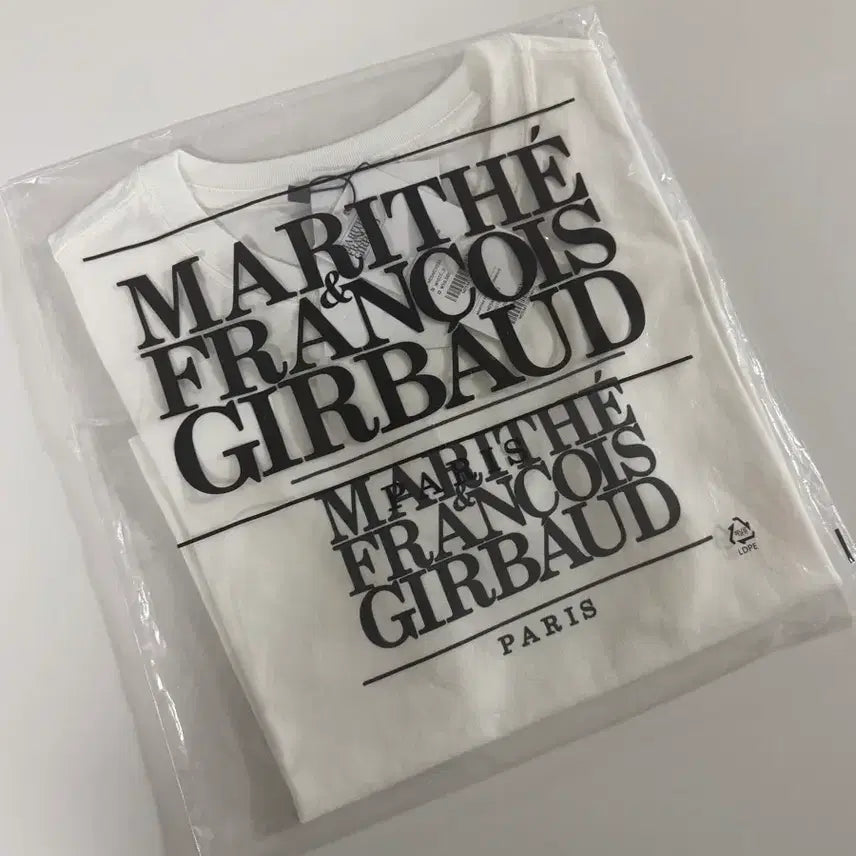 [BUNJANG] Marithe Francois Girbaud Cropped T-Shirt White S / 정품 마리떼 프랑소와 저버 크롭 반팔티 화이트S 새상품