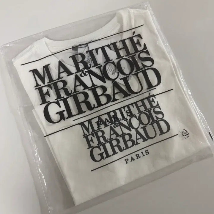 [BUNJANG] Marithe Francois Girbaud Cropped T-Shirt White S / 정품 마리떼 프랑소와 저버 크롭 반팔티 화이트S 새상품