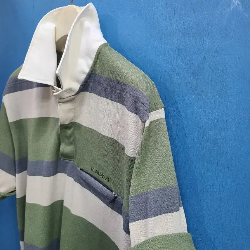 [BUNJANG] Montbell Japan Vintage Short Sleeve Polo Shirt L / 일본판 몽벨 마일드 아웃도어 빈티지 반팔 카라티like아메카지