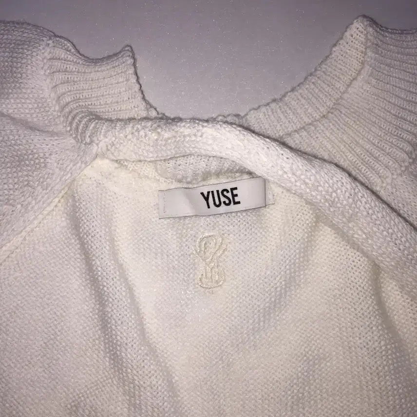 [BUNJANG] Yuse Asymmetrical Bolero Knit Ivory (Summer) / [유즈] yuse 언발란스 볼레로 니트 아이보리 (여름용)