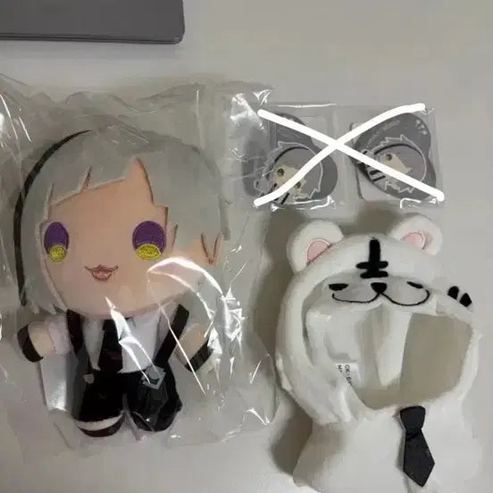 [BUNJANG] Bungo Stray Dogs Atsushi Nakajima Plush Doll Bundle / 문스독 아츠시 쿠지비키도 쿠지 누이 일괄