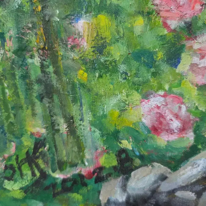 [BUNJANG] Oil Painting of Traditional Korean House / 전통가옥 유화 그림