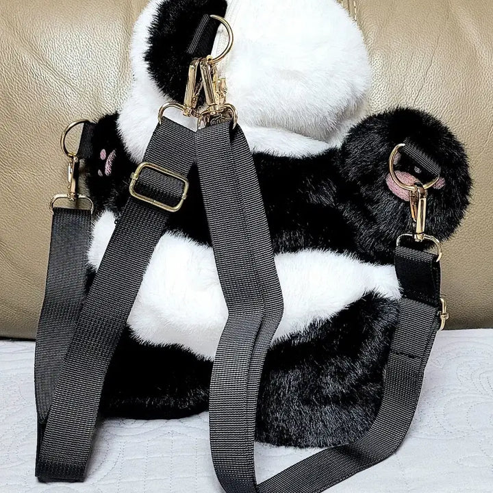 [BUNJANG] Jjang Friends Panda Hug Me Backpack Plush Toy (New Arrival) / 짱프렌즈 안아줘요 판다 백팩가방 인형(신상품)
