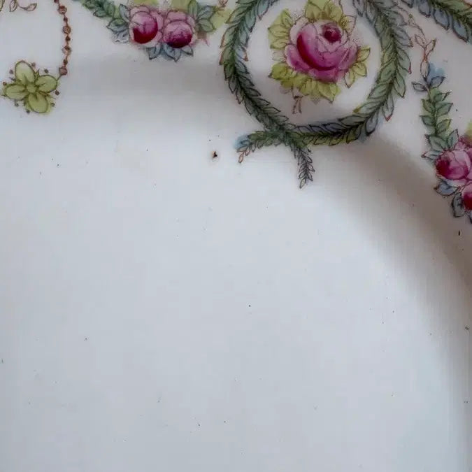 [BUNJANG] 1892 R&amp;D Balmoral Teacup, Saucer, and Plate Trio - Antique English China / 1892년 영국 앤틱 R&amp;D사의 발모랄 차이나 트리오