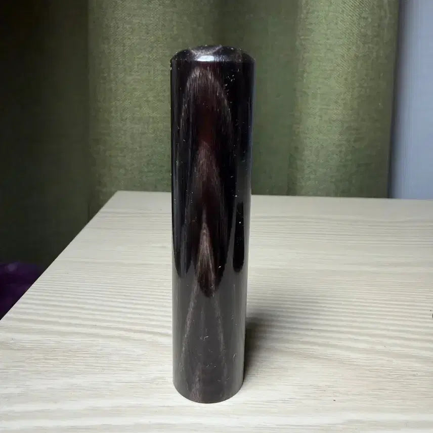 [BUNJANG] Natural Black Water Buffalo Horn Seal - 6 Pun / 천연 흑수우 도장 -6푼