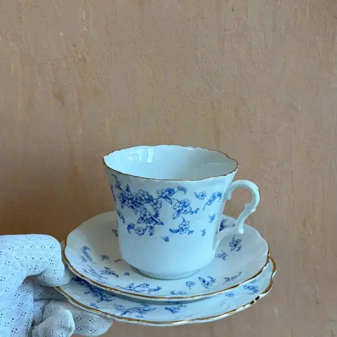 [BUNJANG] 1950s Vintage Collingwood Trio Teacup Set / 1950년 영국 빈티지 콜링우드 트리오