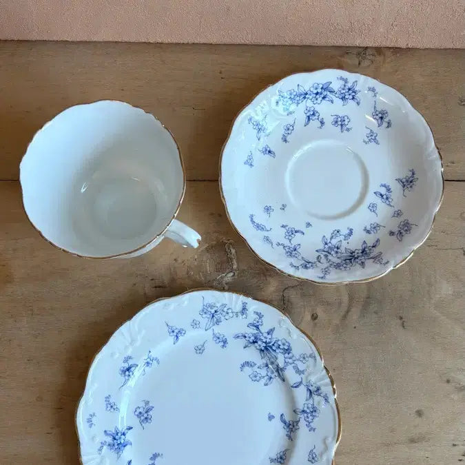 [BUNJANG] 1950s Vintage Collingwood Trio Teacup Set / 1950년 영국 빈티지 콜링우드 트리오