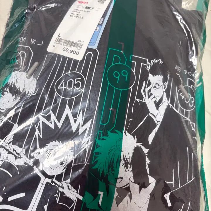 [BUNJANG] SPAO Hunter x Hunter Collaboration Hoodie Black L / 스파오 헌터x헌터 후드티 블랙 L