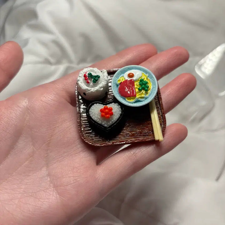 [BUNJANG] Japanese Miniature Food Set Sushi &amp; Ramen Bento Box / 일본 미니어처 음식 세트 초밥 도시락