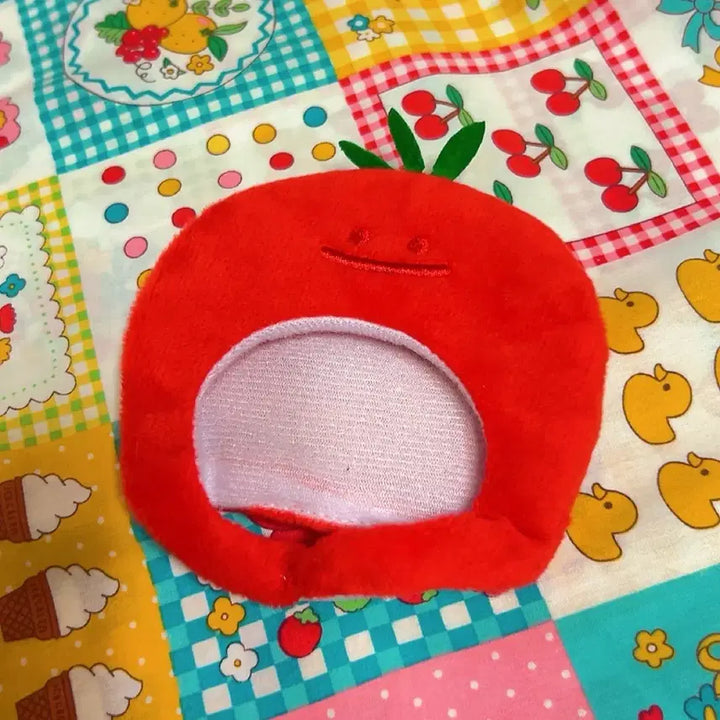 [BUNJANG] 10cm Tomato Plush Doll Clothes Cape / 10cm 솜인형 토마토 인형옷 누이옷 케이프
