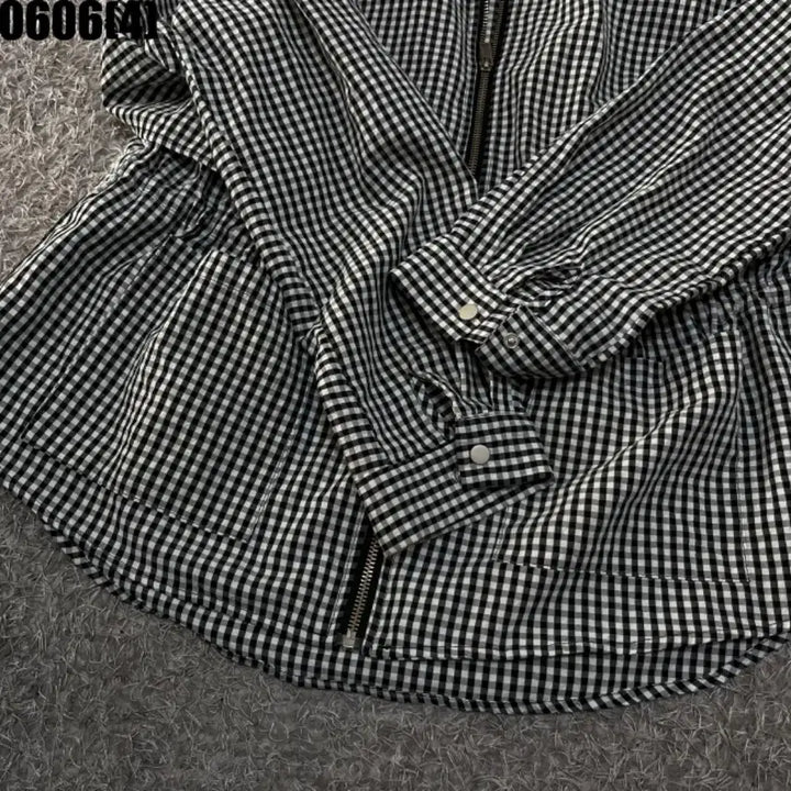 [SOLD OUT] 체크 자켓 블랙 화이트 100(L) 0606