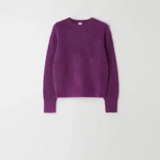 [BUNJANG] Atelier Edition Mohair Round Neck Knit Purple / 아뜰리에 에디션 모헤어 라운드넥 니트 퍼플