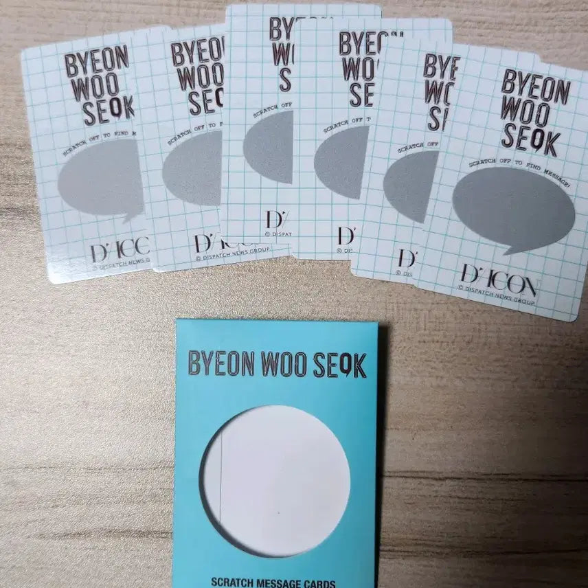[BUNJANG] Byun Woo Seok Dicon Scratch Message Photocard / 변우석 디아이콘 스크래치메세지포토카드