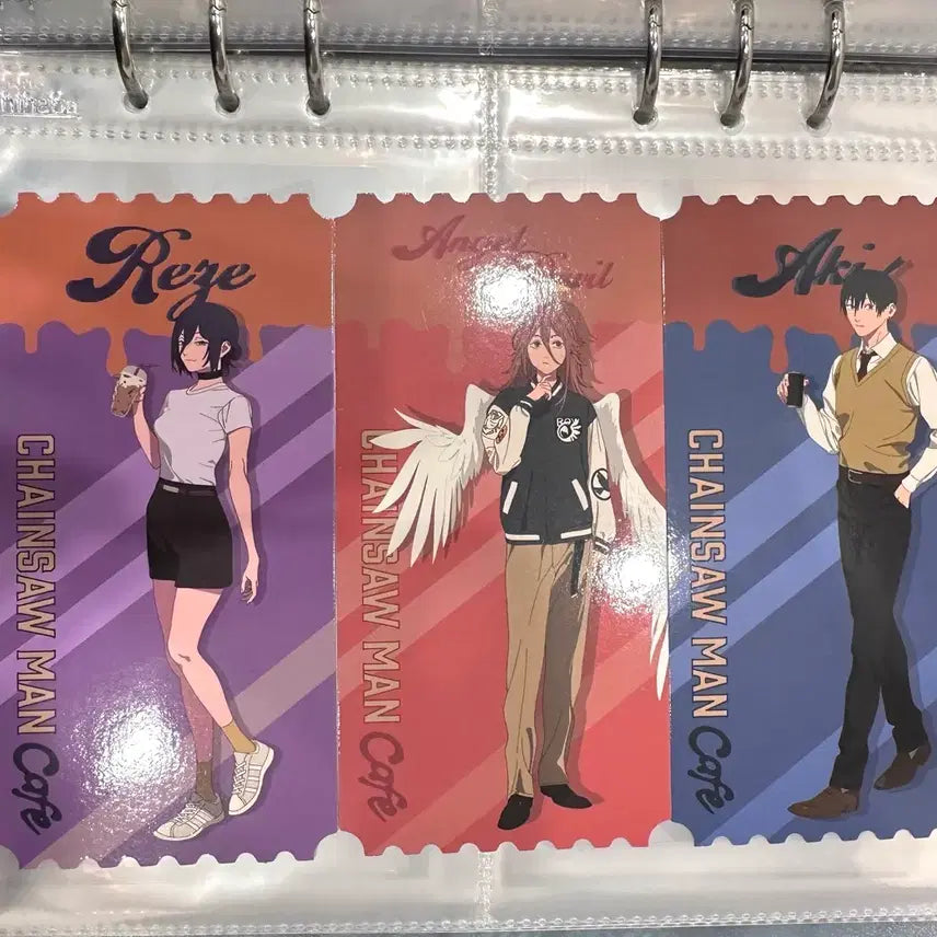 [BUNJANG] Chainsaw Man Cafe Denji, Angel, Aki Special Ticket Set / 체인소맨 카페 레제,천사,아키 특전 티켓.