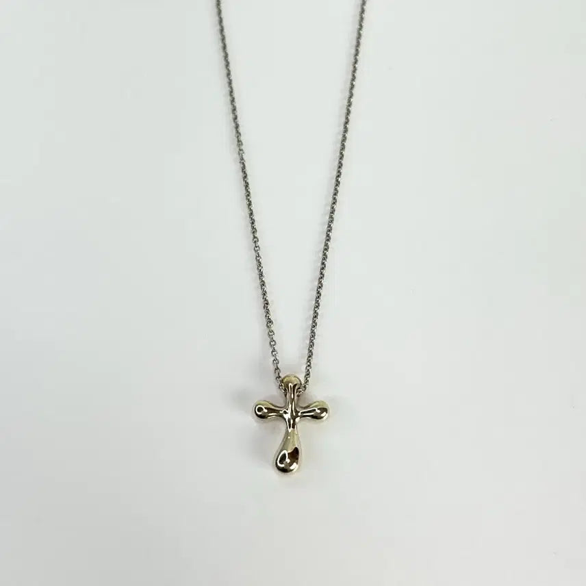 [SOLD OUT] [새상품급] 티파니앤코 엘사퍼레티 크로스 펜던트 실버 목걸이