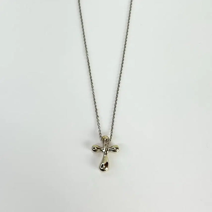 [SOLD OUT] [새상품급] 티파니앤코 엘사퍼레티 크로스 펜던트 실버 목걸이