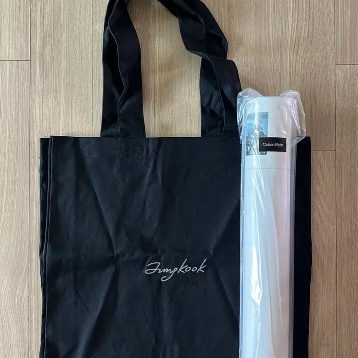 [BUNJANG] Calvin Klein Jungkook Tote Bag with Poster / CKJK 정국 캘빈클라인 토트백 + 포스터 Jungkook CK