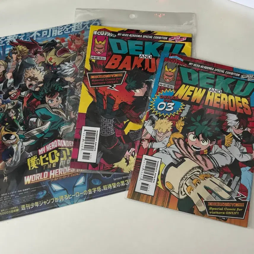[BUNJANG] My Hero Academia Original Drawing Exhibition Booklet, Wall History L-File Bundle / 나히아 히로아카 원화전 책자 월히미 L자 파일 화일 특전류 일괄