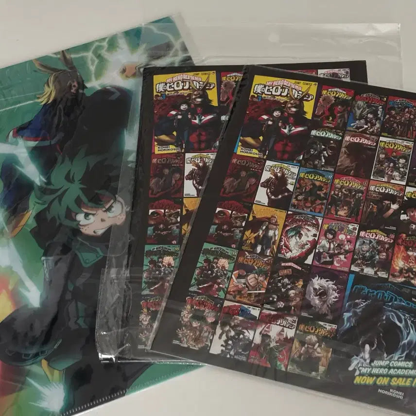 [BUNJANG] My Hero Academia Original Drawing Exhibition Booklet, Wall History L-File Bundle / 나히아 히로아카 원화전 책자 월히미 L자 파일 화일 특전류 일괄