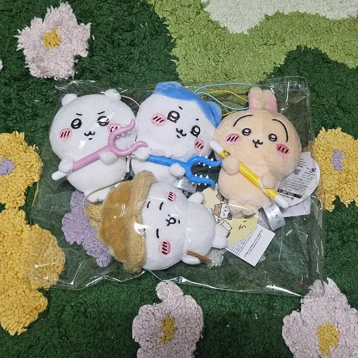 [BUNJANG] Chiikawa Parade Monster Mascot Set + Bamboo Chi Bamboo Cat Hachware / 치이카와 퍼레이드 토벌 마스코트 3종 세트+죽순치이 햄냥토 하치와레 토벌